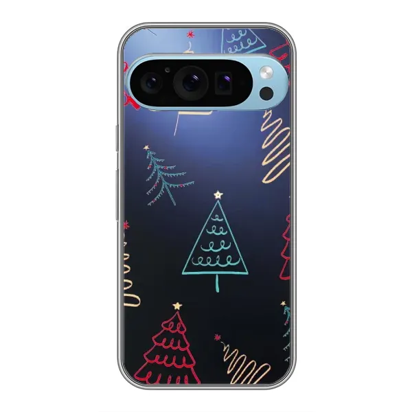 Чехол с принтом «Рождественские елки» для Google Pixel 9 Pro Чехол с принтом «Рождественские елки» для Google Pixel 9 Pro
