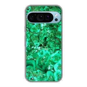 Мраморний чехол на Google Pixel 9 Pro (VPrint) (Салатовий Мрамор)