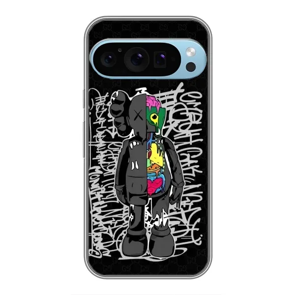 Чехол с принтом «Стиль Bearbrick» для Google Pixel 9 Pro