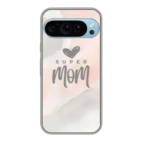 Чохол з принтом «Супер мама» для Google Pixel 9 Pro