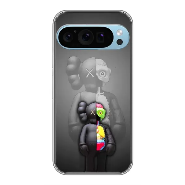 Чехол с принтом «Тело Bearbrick» для Google Pixel 9 Pro