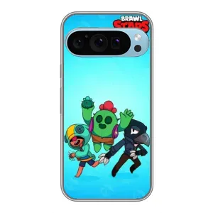 Чехлы Brawl Stars для Google Pixel 9 Pro (AlphaPrint) (Трио героев)