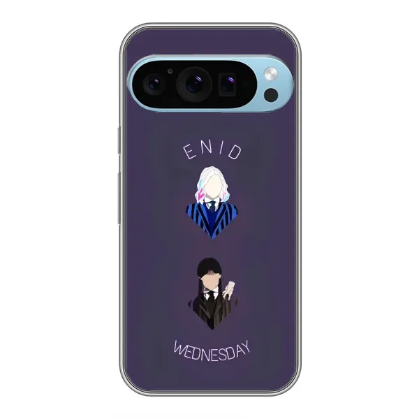 Чехол с принтом «Уэнздей и подруга» для Google Pixel 9 Pro