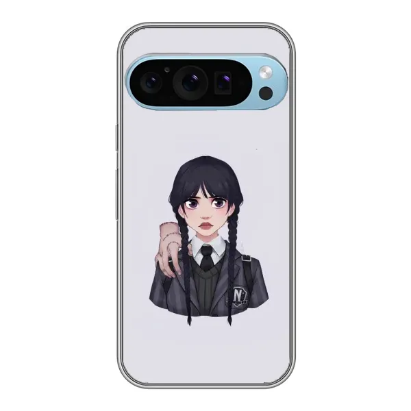 Чехол с принтом «Уэнздей и Вещь» для Google Pixel 9 Pro