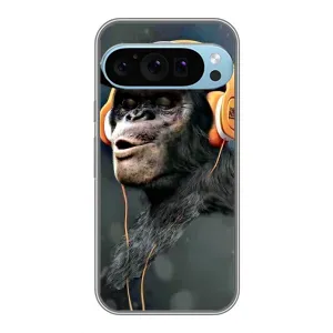 Чохол з Мавпами Google Pixel 9 Pro - (AlphaPrint) (В навушниках)