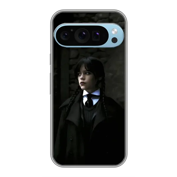 Чехол с принтом «Темный стиль Уэнздей» для Google Pixel 9 Pro