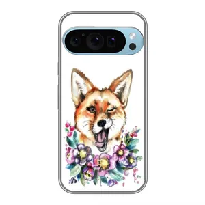 Чехлы с картинкой Лисички для Google Pixel 9 Pro (VPrint) (Веселая лисичка)
