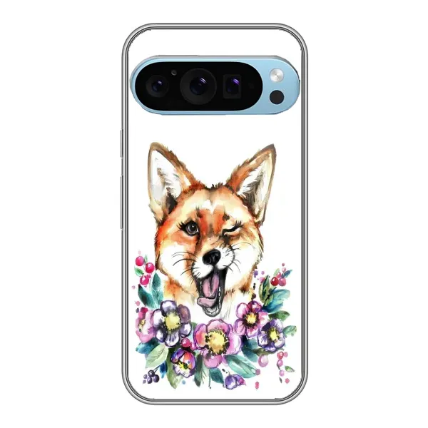 Чехол с принтом «Веселая лисичка» для Google Pixel 9 Pro Чехол с принтом «Веселая лисичка» для Google Pixel 9 Pro