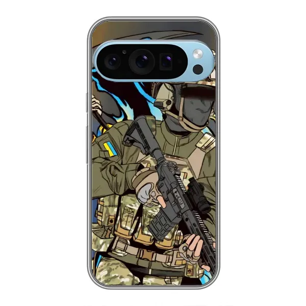 Чехол с принтом «Воин ВСУ» для Google Pixel 9 Pro