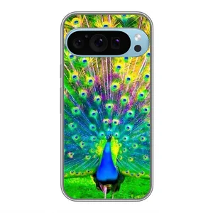 Чохол з пташками на Google Pixel 9 Pro (VPrint) (Яскравий Павлин)
