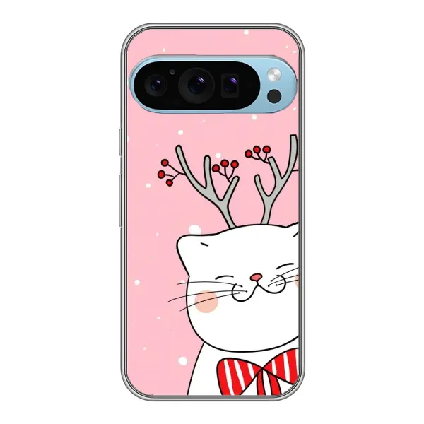 Чехол с принтом «Зимний кот» для Google Pixel 9 Pro Чехол с принтом «Зимний кот» для Google Pixel 9 Pro