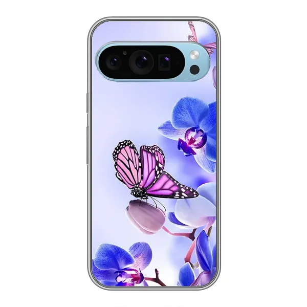 Чехол с принтом «Бабочка на цветочке» для Google Pixel 9