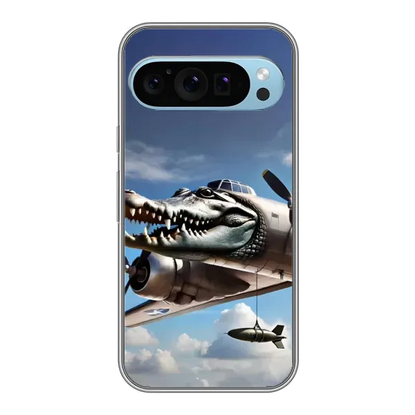 Чехол с принтом «Бомбардиро крокодило» для Google Pixel 9 Чехол с принтом «Бомбардиро крокодило» для Google Pixel 9