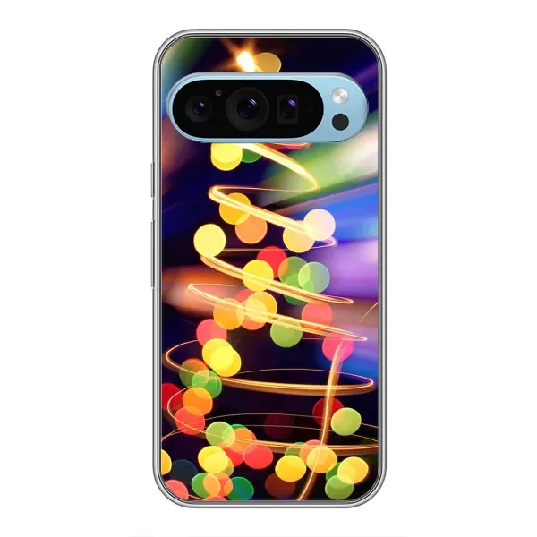 Чехол с принтом «Елка с гирлянд» для Google Pixel 9