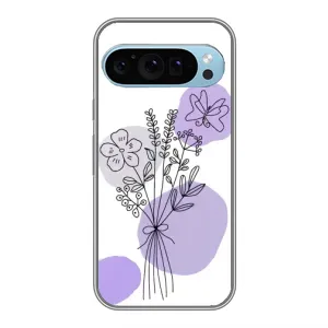 Чехол с принтом «Букет фиолетовая абстракция» для Google Pixel 9