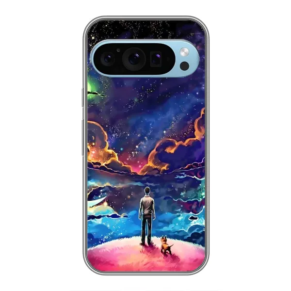 Чехол с принтом «Галактический вид» для Google Pixel 9