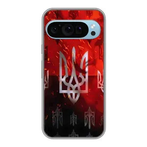 Украинские Чехлы для Google Pixel 9 с картинкой УПА (AlphaPrint) (ГЕРБ УПА)