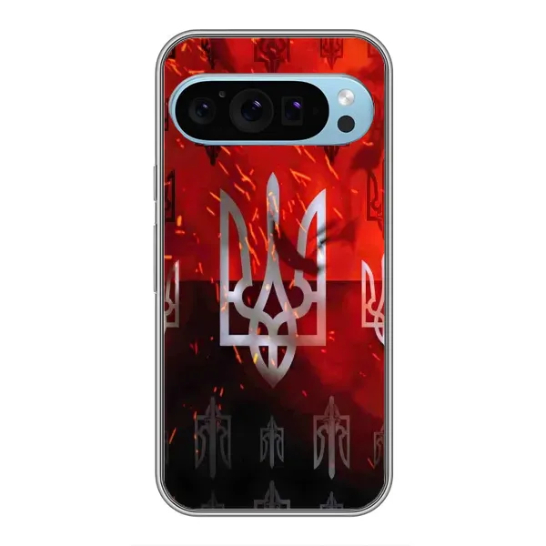Чехол с принтом «ГЕРБ УПА» для Google Pixel 9 Чехол с принтом «ГЕРБ УПА» для Google Pixel 9