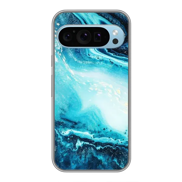 Чохол з принтом «Блакитний мрамор» для Google Pixel 9