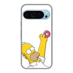Чjхол з Сімпсонами для Google Pixel 9 (VPrint) (Гомер з пончиком)