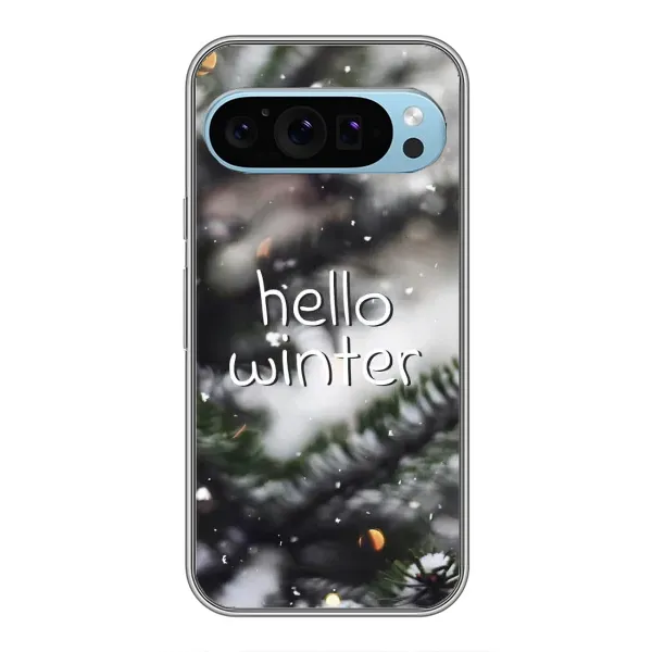 Чохол з принтом «Hello winter» для Google Pixel 9