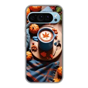Чехол с принтом «Кофе и тыковки» для Google Pixel 9