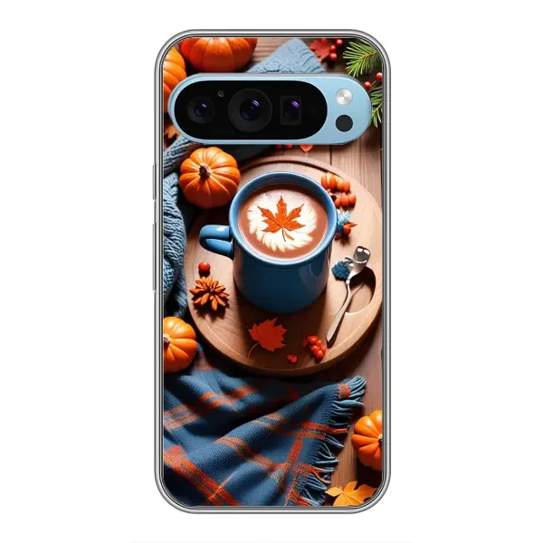 Чехол с принтом «Кофе и тыковки» для Google Pixel 9
