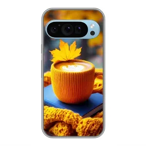 Чехол с принтом «Кофе на желтом пледе» для Google Pixel 9