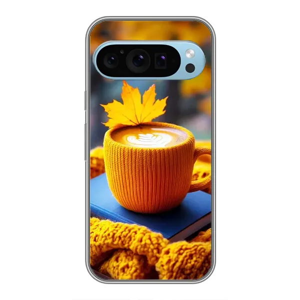 Чехол с принтом «Кофе на желтом пледе» для Google Pixel 9