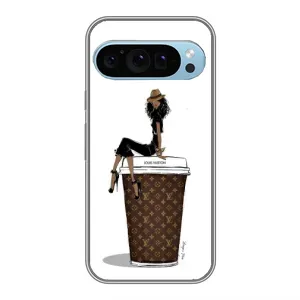 Чехлы Луи Витон для Google Pixel 9 (AlphaPrint - LOUIS VUITTON) (кофе LOUIS VUITTON)