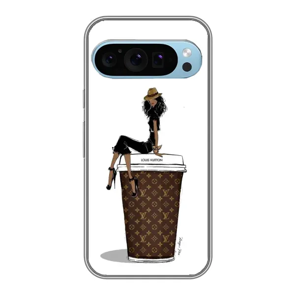 Чехол с принтом «кофе LOUIS VUITTON» для Google Pixel 9