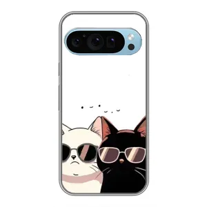 Чехол с рисунком кот на Google Pixel 9 (Коты в очках)