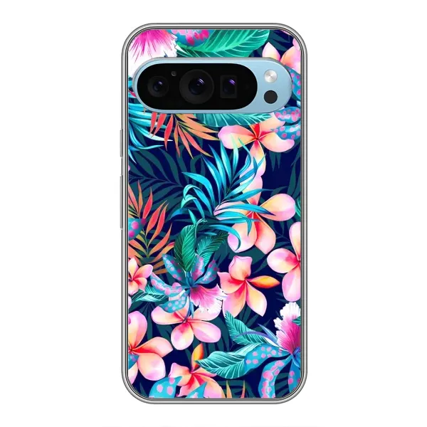 Чохол з принтом «Мальовничі квіти» для Google Pixel 9