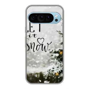Новорічні, Святкові Чохли для Google Pixel 9 - 2024 год (Let it snow)