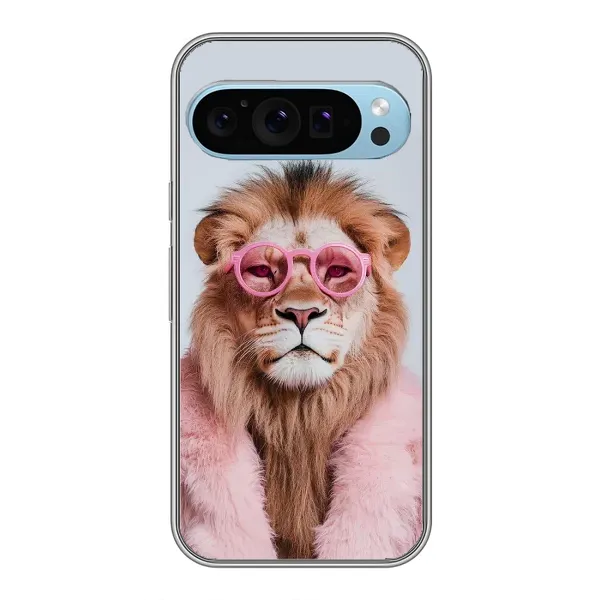Чехол с принтом «Лев в очках» для Google Pixel 9