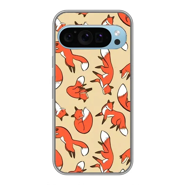 Чехол с принтом «Лисички» для Google Pixel 9 Чехол с принтом «Лисички» для Google Pixel 9