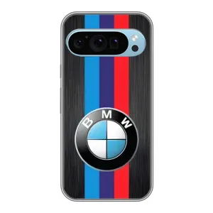 Чехол для Гугл Пиксель 9 - с принтом БМВ (AlphaPrint) (Лого BMW)