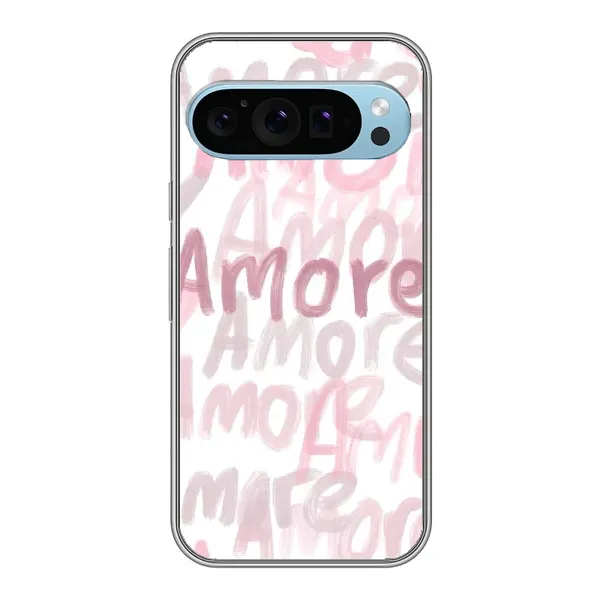 Чехол с принтом «Аморе любовь» для Google Pixel 9 Чехол с принтом «Аморе любовь» для Google Pixel 9