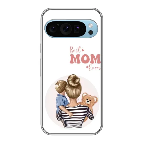 Чохол з принтом «Мама і син» для Google Pixel 9 Чохол з принтом «Мама і син» для Google Pixel 9