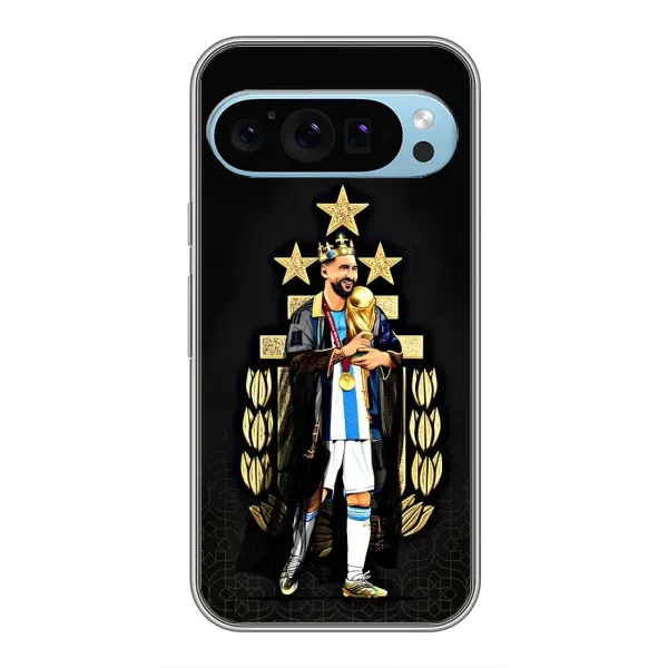 Чохол з принтом «Мессі Король» для Google Pixel 9