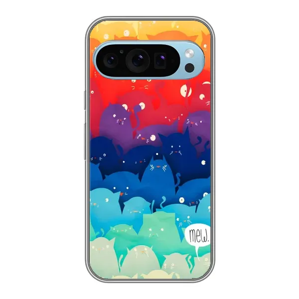 Чехол с принтом «Mew» для Google Pixel 9