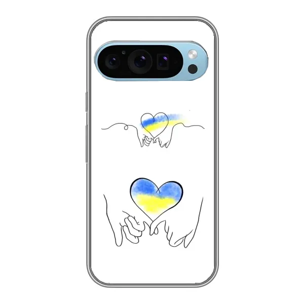 Чохол з принтом «Мир Україні» для Google Pixel 9