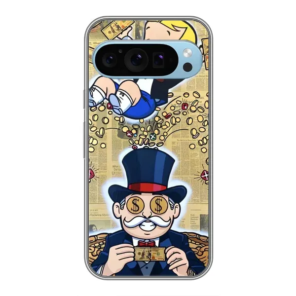Чехол с принтом «Монополия Мен» для Google Pixel 9