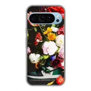 Бренднові Чохли для Google Pixel 9 - (PREMIUMPrint) (Nike цветы)