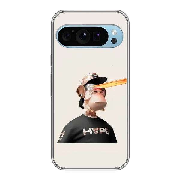 Чохол з принтом «мавпа NFT в окулярах» для Google Pixel 9