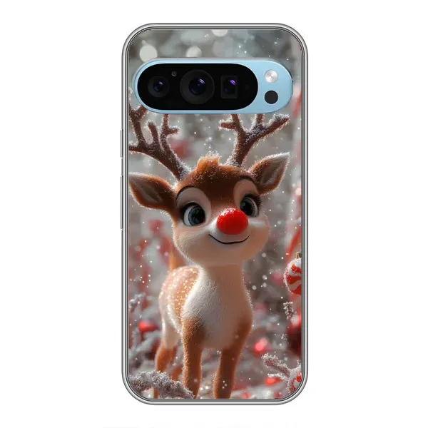 Чехол с принтом «Олень с носом» для Google Pixel 9