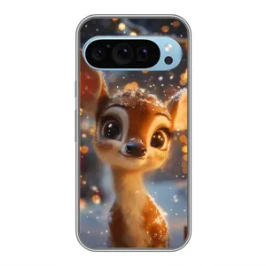 Чехол с принтом «Олененок среди гирлянд» для Google Pixel 9