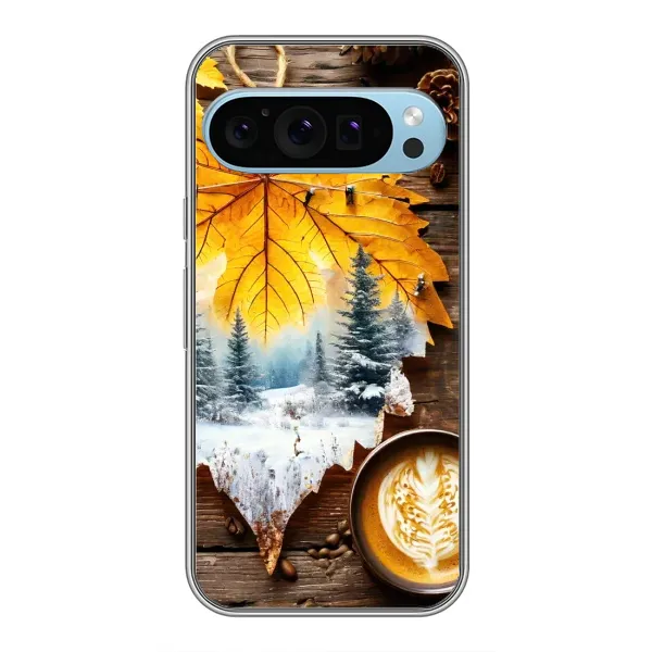 Чехол с принтом «Осенне-зимний кофе» для Google Pixel 9