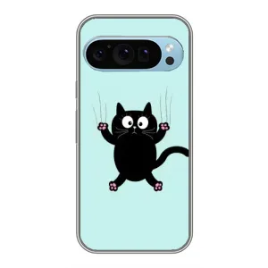 Чехол с принтом для Google Pixel 9 (AlphaPrint) Модные коты (Падающий кот)