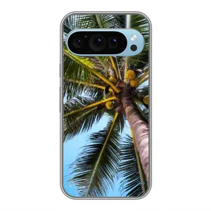Силіконовий чохол з КАРТИНКАМИ літо для Google Pixel 9 (AlphaPrint) (Пальма)
